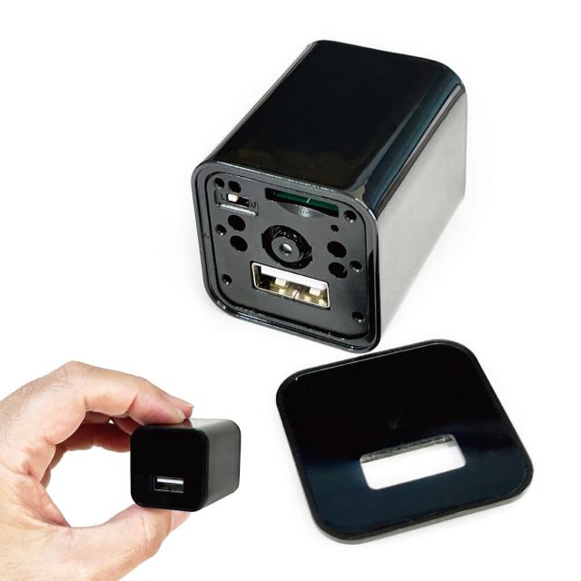 M@Q 小型カメラ 隠しカメラ 24時間録画 USBカメラ AC型カメラ 防犯カメラ モージュール 基板 隠し 長時間録画 256GB対応 日本語取説 上書の通販は