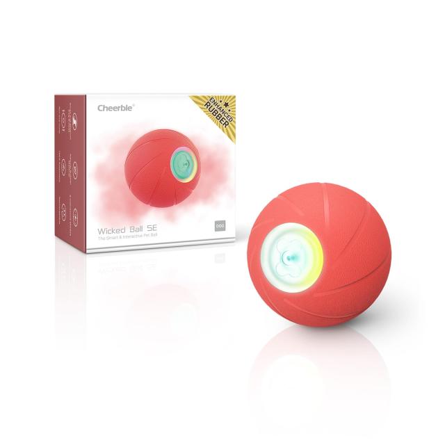 Cheerble 犬ボール 強化型 犬おもちゃ 自動 ウィキッドボール インタラクティブおもちゃ 3モード選択 可能 天然ゴム製 安全材料 DC2.5充電の通販は 6,921円