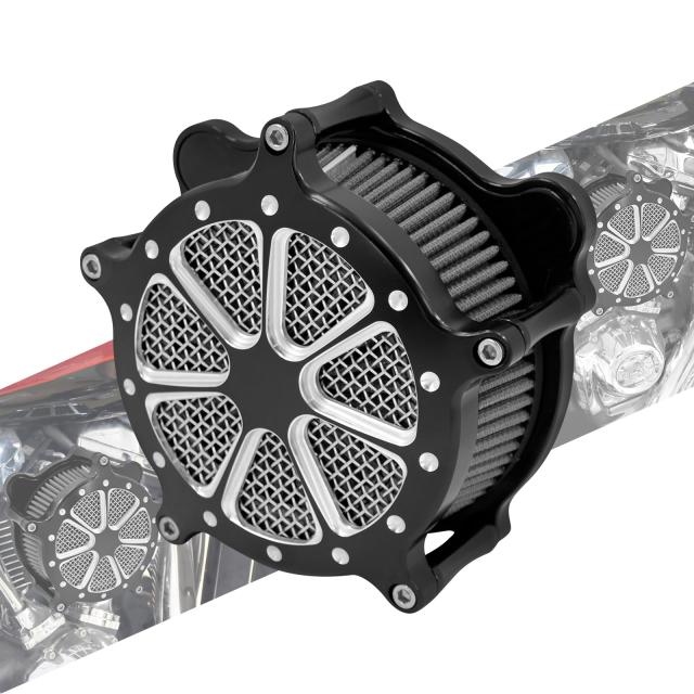 HCmotorku バイク エアクリーナー エアフィルター インテーク フィルター オートバイ アルミ製 吸気効率UP 馬力UP ハーレー用 ツーリング