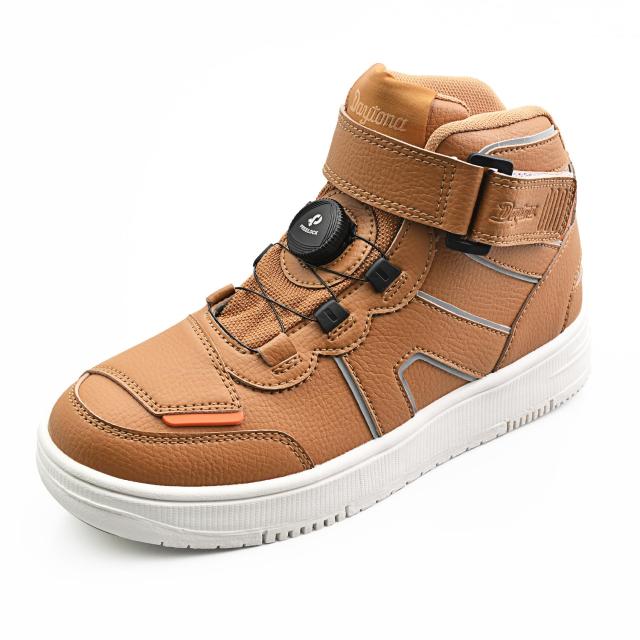 デイトナ バイク用 ライディング シューズ 防水 ハイカット リール D-WP DS-501 ブラウン 23.5 cm