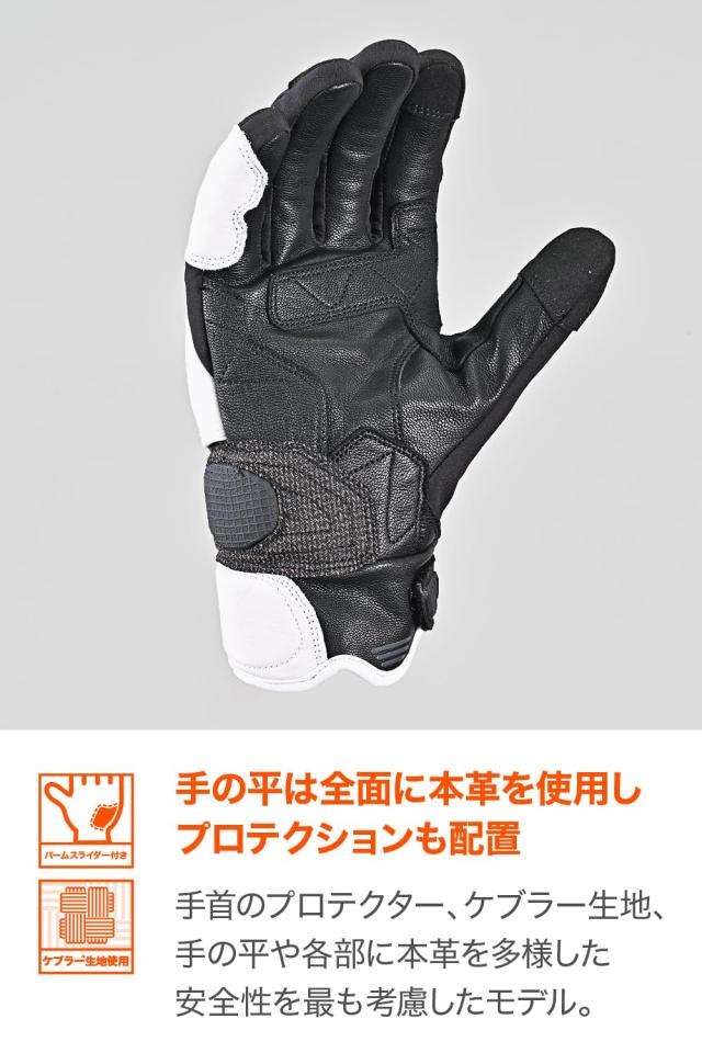 デイトナ(Daytona) バイク用 グローブ 秋冬 手のひら本革(ヤギ革) 防水 防風 ハードプロテクター スマホ対応 コンフォート ウインターグ_3