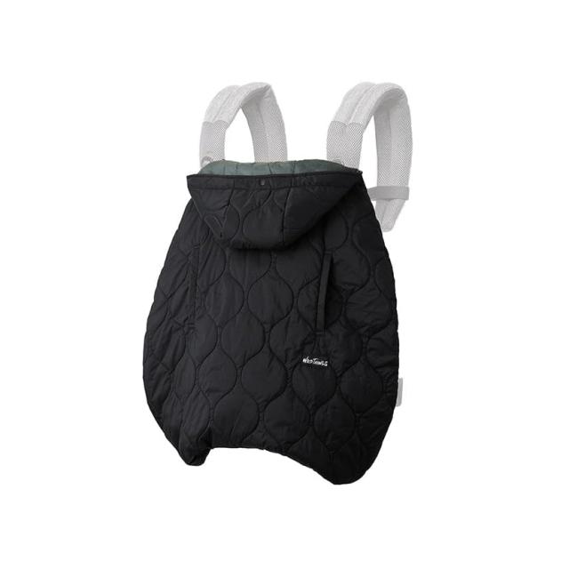 BabyHopper ベビーホッパー WildThingsキルティング防寒ケープ ブラック 抱っこひも ベビーカー 撥水 カバー コンパクト CKBH0110900
