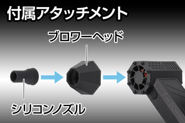 GENTOS(ジェントス) ブロワー 小型 130,000rpm 45m/s USB充電式 底面