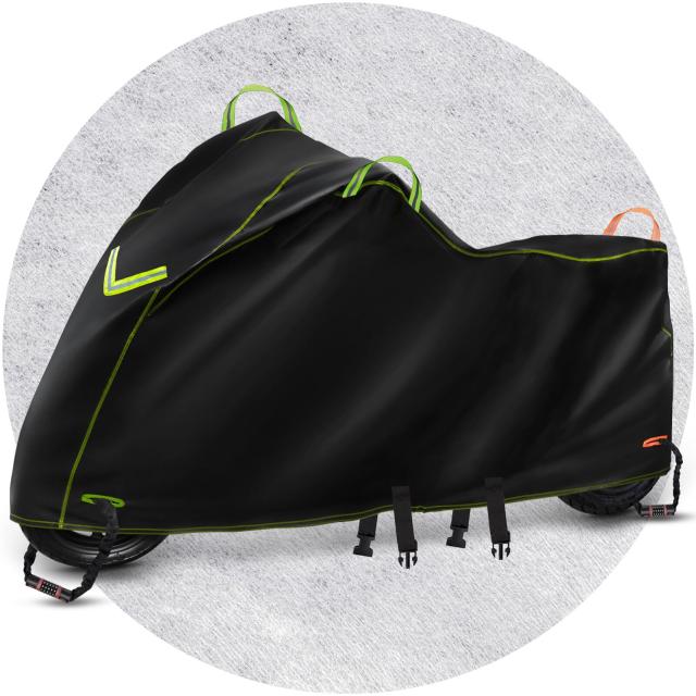 BstJyob バイクカバー オックス300D 厚手 裏起毛 冬に負けない バイク保護 【8サイズ展開 リアbox対応 厚さ選択】 防水テープ付き 完全防の通販は 4,957円