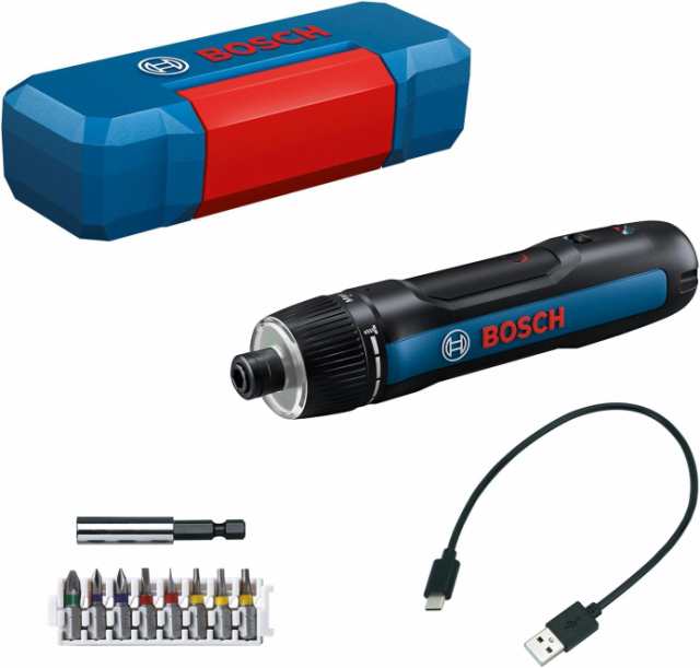 Bosch Professional(ボッシュ) 3.6Vコードレス 電動 ドライバー (ドライバービット8本・延長ビットホルダー・専用ケース・USB Type-Cケーの通販は