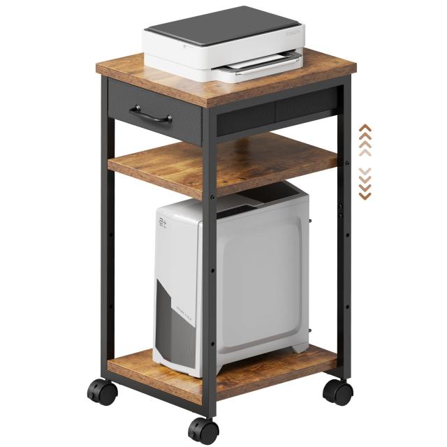 YeTom パソコンラック サイドワゴン サイドテーブル ベッド横 ソファサイドテーブル 引き出し付き サイドテーブル pcラック キャスター付 5,866円