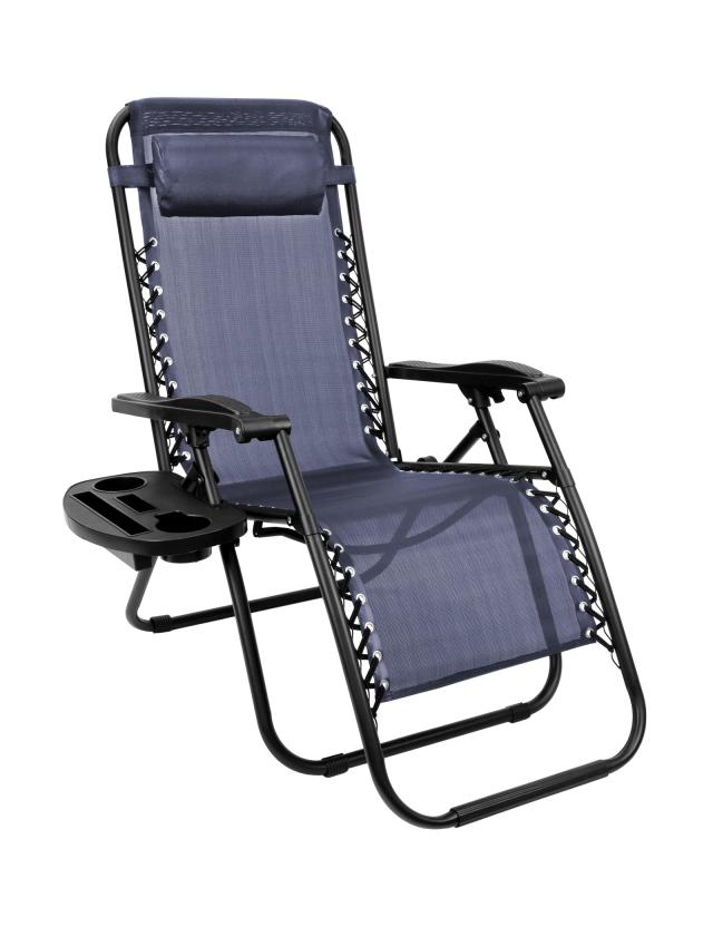 CampWild アウトドアチェア リクライニングチェア 折りたたみ アウトドアチェア オットマン付き 無段階 角度調節 軽量 耐荷重123kg 組立