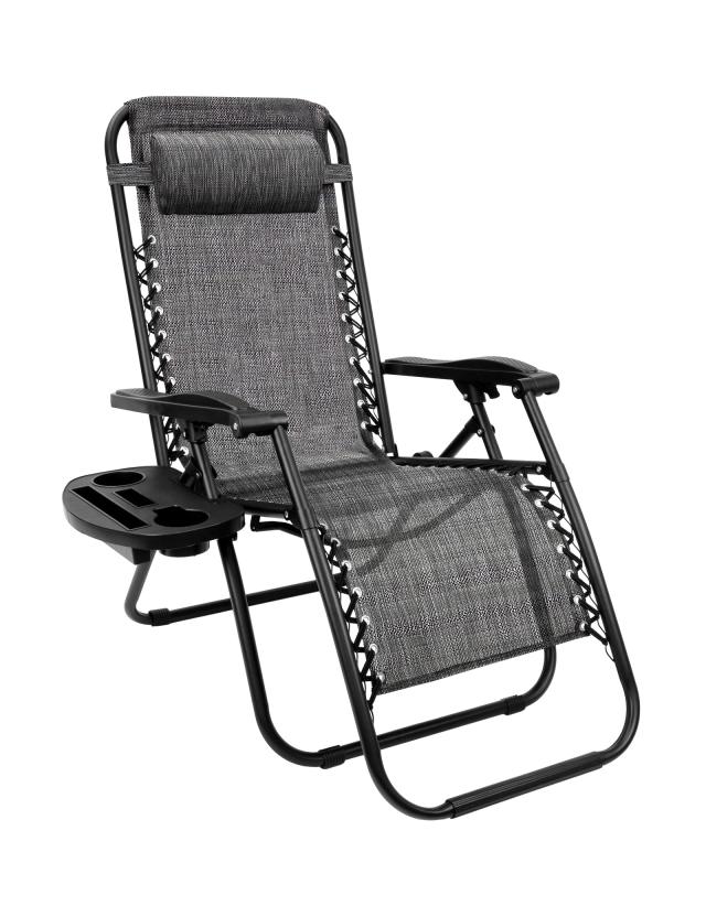 CampWild アウトドアチェア リクライニングチェア 折りたたみ アウトドアチェア オットマン付き 無段階 角度調節 軽量 耐荷重121kg 組立