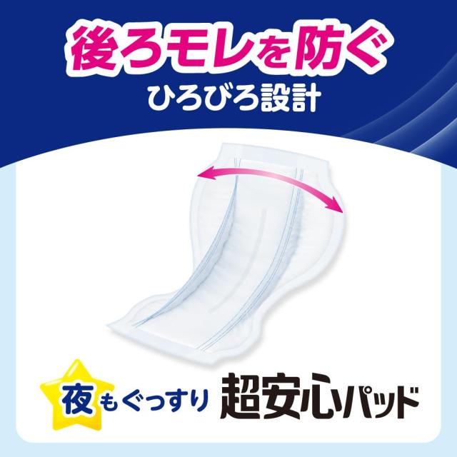 リリーフ 【ケース販売】 テープ式おむつ用パッド 夜もぐっすり超安心8回分 120枚 (30枚×4パック) 【ネット限定】
