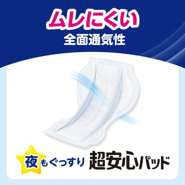 リリーフ 【ケース販売】 テープ式おむつ用パッド 夜もぐっすり超安心8回分 120枚 (30枚×4パック) 【ネット限定】