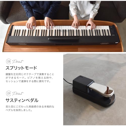 TORTE トルテ 電子ピアノ 88鍵盤 セミウェイトキー フルスケール 日本 