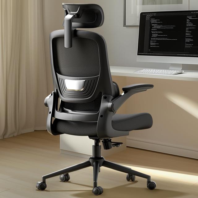 Hbada P1 椅子 オフ ィスチェア デスクチェア チェア イス パソコンチェア いす 跳ね上げ式アームレスト コンパクト ワークチェア ロッキの通販は