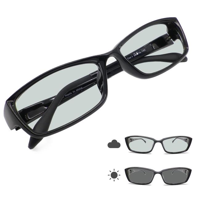 OTC.web TR9506HC 偏光調光 サングラス メンズ 大きいサイズ おしゃれ かっこいい UVカット 色が濃くなる ちょい悪 TR90 (BK-C1)の通販は