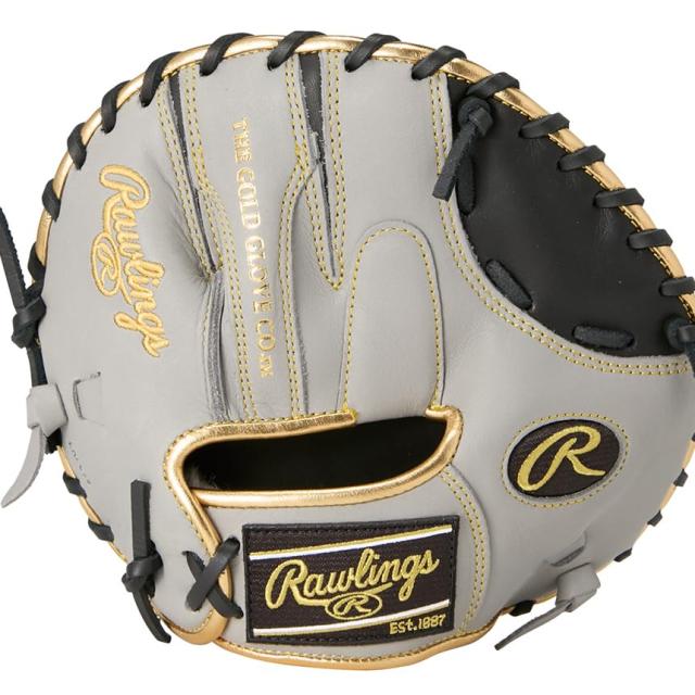 Rawlings(ローリングス)野球用 グラブ グローブ 硬式 大人用 GAMER TRAINING GH5GT2 ブラック/グレー トレーニング用 サイズ T ※右投