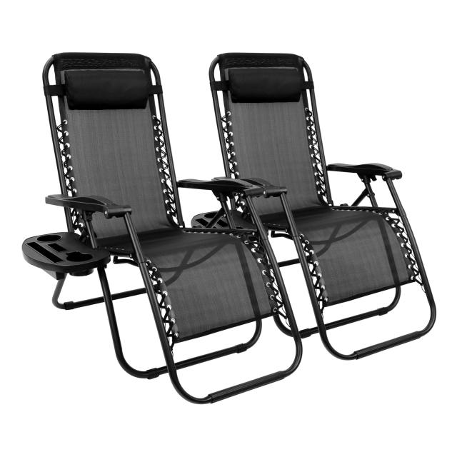 CampWild アウトドアチェア リクライニングチェア 折りたたみ アウトドアチェア オットマン付き 無段階 角度調節 軽量 耐荷重120kg 組立