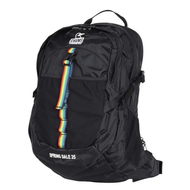[チャムス] デイパック Spring Dale 25 Black/Rainbow Free