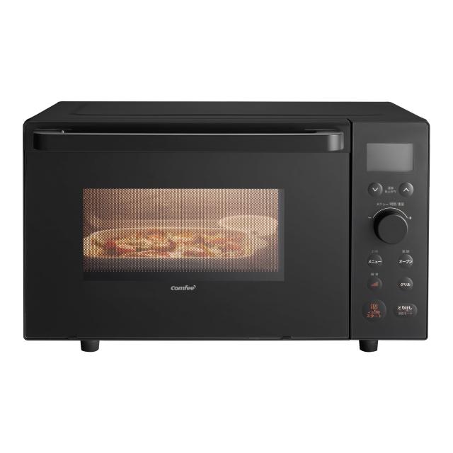 COMFEE’ オーブンレンジ 18L フラットテーブル レンジ・予熱対応 18種類オートメニュー 100~250℃温度調整対応 650Wレンジ出力 最大90分