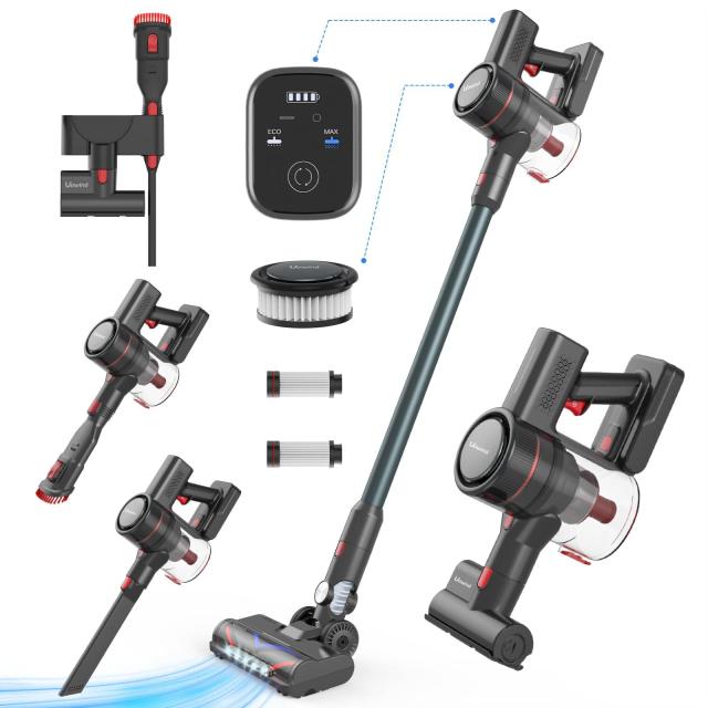 Uowind 掃除機コードレス 充電式 スティッククリーナー ハンディクリーナー 4種類ノズル 延長パイプ 超軽量 そうじき 電気掃除機 車用掃の通販は 112,500円