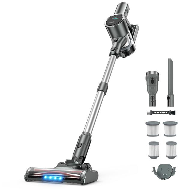 掃除機 コードレス 【45000pa強力吸引・自立式・60分連続稼働】Airpher コードレス掃除機 45kPA 40-60分連働 LED液晶ディスプレイ 軽量 の通販は