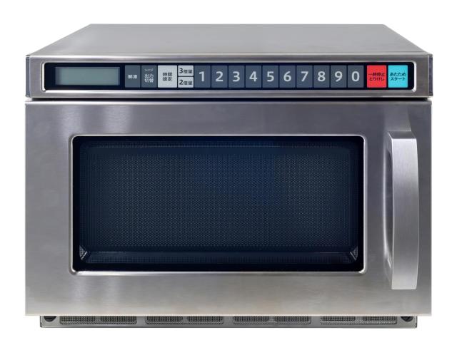 山善 業務用 電子レンジ 単機能 18L フラットテーブル ヘルツフリー 単相200V 高周波出力1900W 出力切替10段階 プログラムメモリー1000