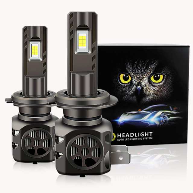Aunvista H7 led ヘッドライト Hi/Lo ライト ヘッドライトバルブ 爆光 9~24V 車検対応 20000ルーメン 6500K led 高輝度 1：1ミニサイズ 7