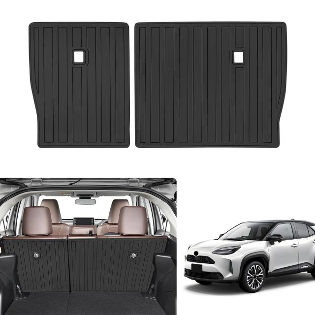 新型 ヤリス バックマット 車種専用設計 ラゲッジ背もたれカバー YARIS MXPH10 MXPH15 MXPA10 MXPA15 KSP210 専用 TPE素材 シートバック