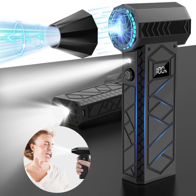 【101m/sを超える圧倒的な風速】エアダスター 電動エアダスター ブロワー 洗車 ブロアー 充電式 マッハ級の風速 ダブルLEDで強力照射 電の通販は