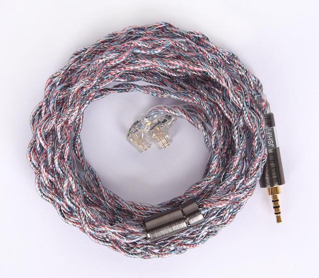 【JSHiFi-Butterfly】QDC2.5mmリケーブル 純銀＋銅銀パラジウム合金＋銀メッキ線材 中華QDCイヤホンアップグレードケーブル 2.5mmバランの通販は 8,658円
