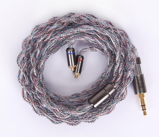 【JSHiFi-Butterfly】MMCX3.5mm リケーブル 純銀＋銅銀パラジウム合金＋銀メッキ線材 MMCX3.5mmイヤホンアップグレードケーブル 3.5mmス