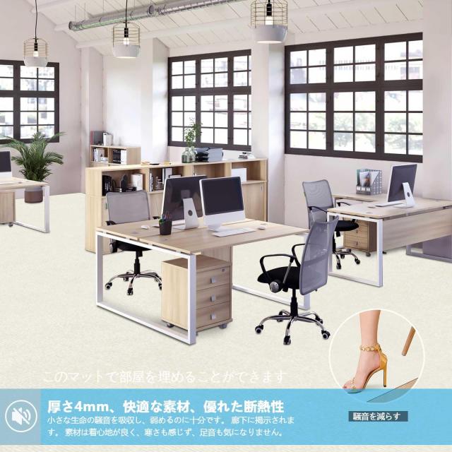 【 限定ブランド】廊下敷き 廊下 カーペット VOTUDX 約600*70cm 防音滑り止めマット 洗える 階段マット4mm吸着マット 足腰負担軽減_2