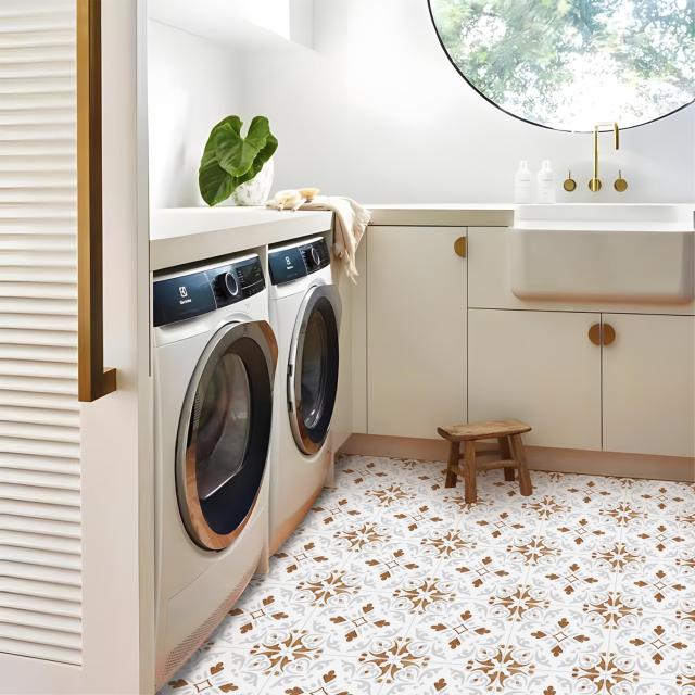 MORCART フロアタイル 貼るだけ フロアシート 置くだけ 床 リメイクシート DIY トイレ 浴室 玄関 キッチン 床張り替えシート フローリン