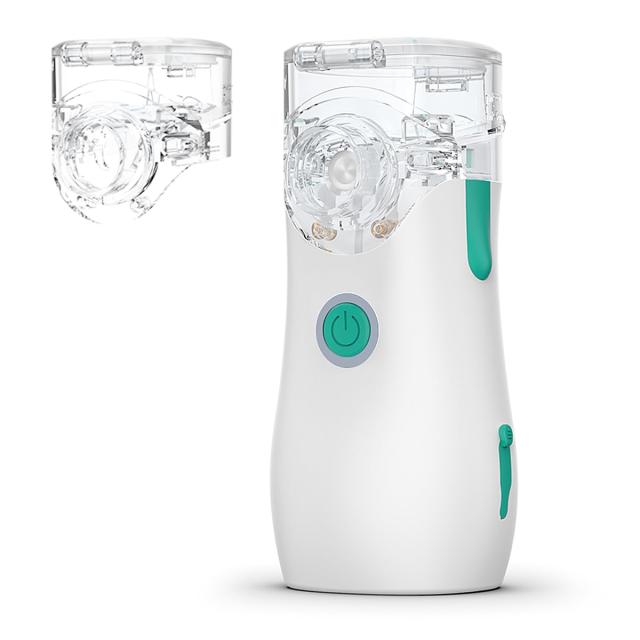 【1個交換用薬液カップ付き＆薬液吸入用】吸入器 超音波メッシュ式 傾けても使える 静音 軽量・コンパクト 収納ふくろ付き 携帯便利 洗い