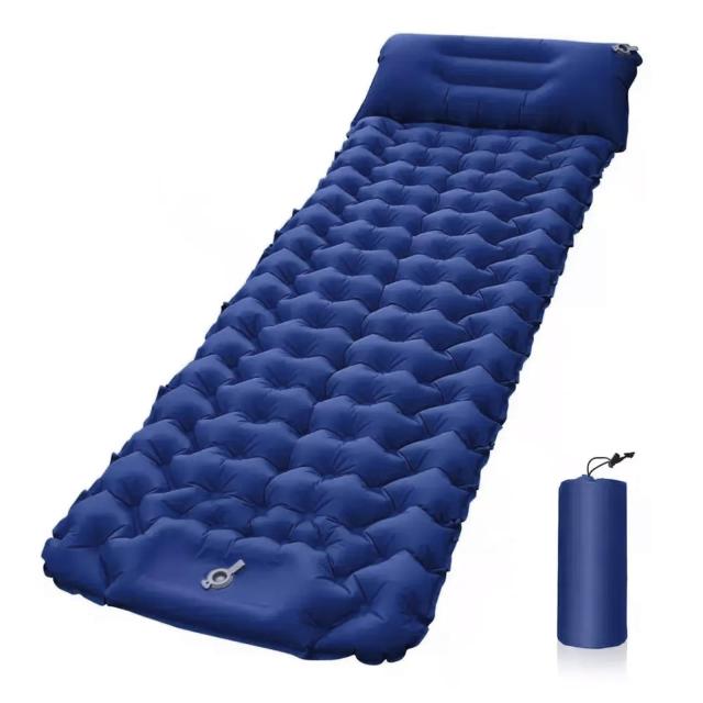 NAYIV エアーマット 足踏み式 枕付き エアマット コンパクト 長さ2M 災害 マット 車中泊 マット【約10CM厚さ】 足踏み式 キャンプ マットの通販は 5,098円