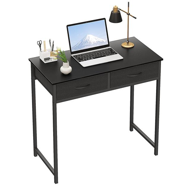 WOHOMO デスク 引き出し付き 収納 机 small study and gaming desk table for center living room bedroom コンパクト 勉強机 学習机 パ