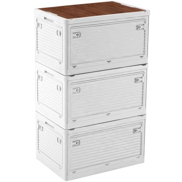 ESCO(エスコ) 530x366x206mm/31.7L 折畳コンテナ(透明/5個) EA506AA-37A [ZES012743] メーカー在庫あり エスコ ESCO 530x366x206mm⁄31.7L 折畳コンテナ