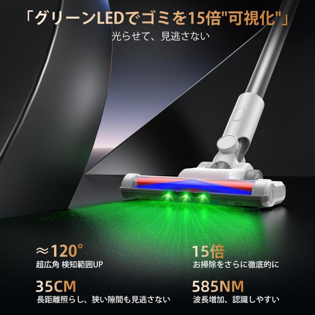 生活家電 掃除機 コードレス業界初自走式！500Kpa超強力吸引業界初 AI