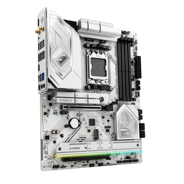 ASRock マザーボード B850 Steel Legend WiFi AMD Ryzen 9000 / 8000 / 7000 シリーズ CPU (Soket AM5) 対応 DDR5 ATX マザーボード 【国_1