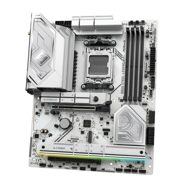 ASRock マザーボード B850 Steel Legend WiFi AMD Ryzen 9000 / 8000 / 7000 シリーズ CPU (Soket AM5) 対応 DDR5 ATX マザーボード 【国_2