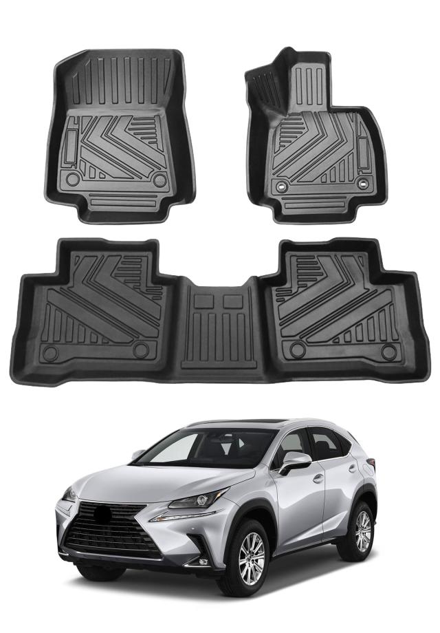 レクサス との互換性あり NX 20系 2代目 NX250 NX350 NX350h NX450h 3D フロアマット 立体カーマット TPE素材 滑り止め 防汚 耐摩耗 防水
