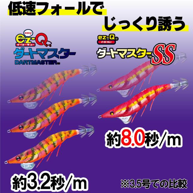 DUEL(デュエル) エギ イージーQダートマスターSS 3.5号 17.5g どんより