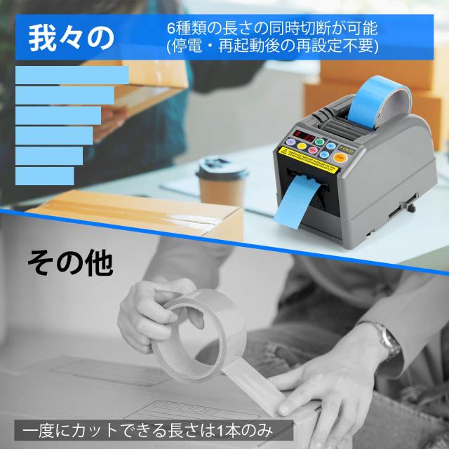 YUZSU 電動テープカッター 電動 オート テープカッター 自動カルーセル