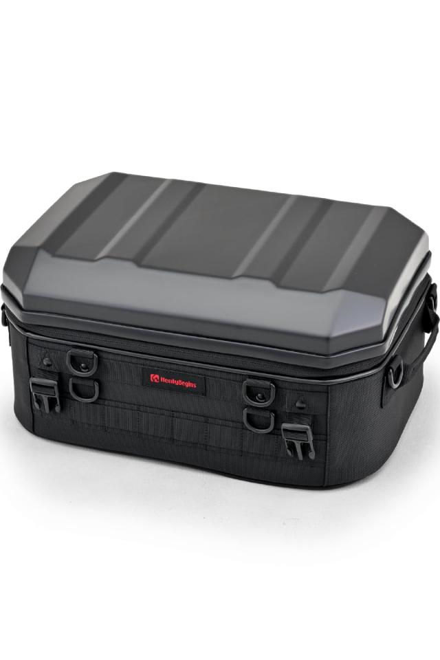 Henly Begins バイク用 シートバッグ シェル 25L 小型 ホテル泊 48667 ブラック