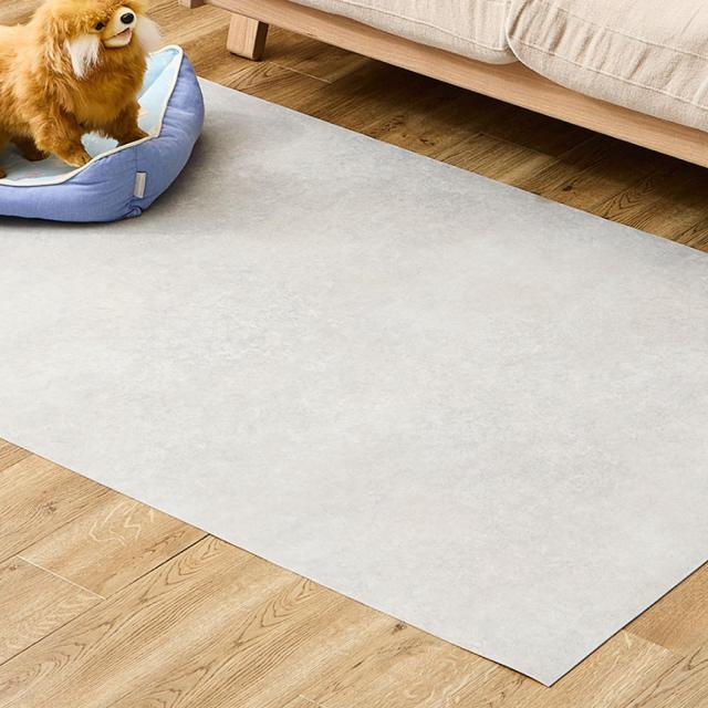 萩原 クッションフロア モルタル 約90×150cm 置くだけ ペット対応 滑りにくい キズに強い 消臭 拭ける 土足OK 日本製