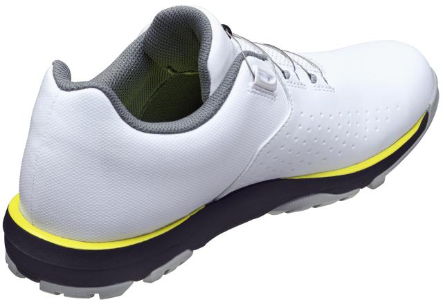ブリヂストン スパ イクレスゴルフシューズ ゼロ・スパ イク バイター ライト SH2505 メンズ ホワイト/イエ ロー 27.5cm 3E