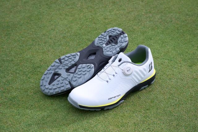 ブリヂストン スパ イクレスゴルフシューズ ゼロ・スパ イク バイター ライト SH2505 メンズ ホワイト/イエ ロー 27.5cm 3E