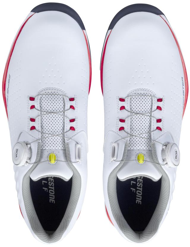 ブリヂストン スパ イクレスゴルフシューズ ゼロ・スパ イク バイター ライト SH2505 メンズ ホワイト/オレンジ 26.5cm 3E