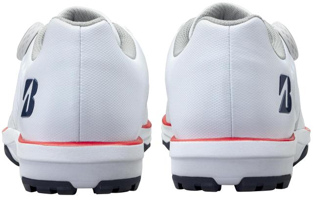 ブリヂストン スパ イクレスゴルフシューズ ゼロ・スパ イク バイター ライト SH2505 メンズ ホワイト/オレンジ 26.5cm 3E