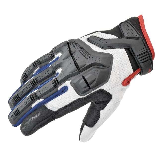 コミネ(KOMINE) 2025モデル バイク用 06-2475 GK-2475 アドベンチャーメッシュグローブ Tricolor 2XL