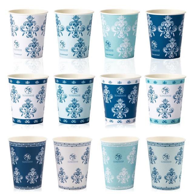 【ケース販売】サンナップ 日本製 紙コップ 2500個入(100個×25パック) 275ml 9oz 使い捨て クルビッツ シーンに応じて柄を選べるスカン_5