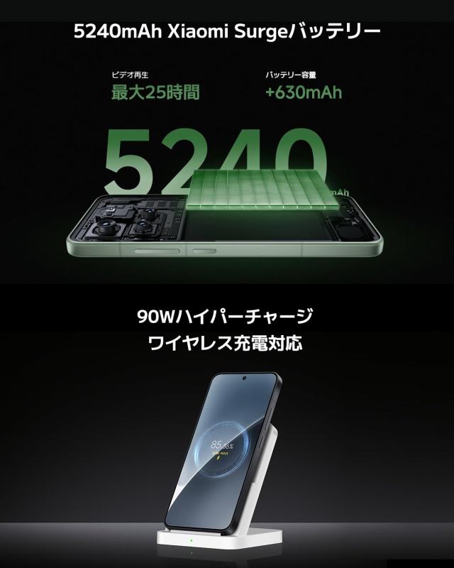 シャオミ(Xiaomi) SIMフリー スマートフォン Xiaomi 15 12GB+512GB ライカSummilux光学レンズ トリプル5000万画素カメラ コンパクトボデ